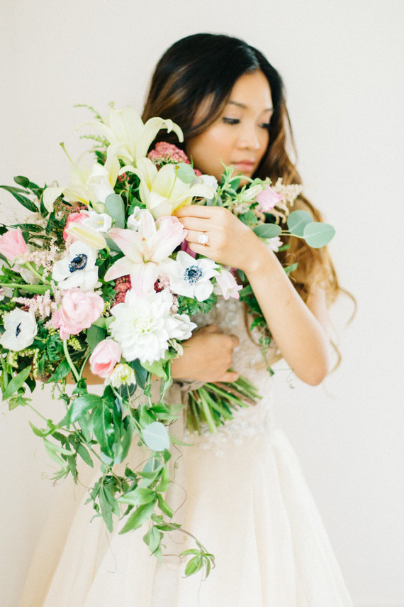 Pink bridal bouquet