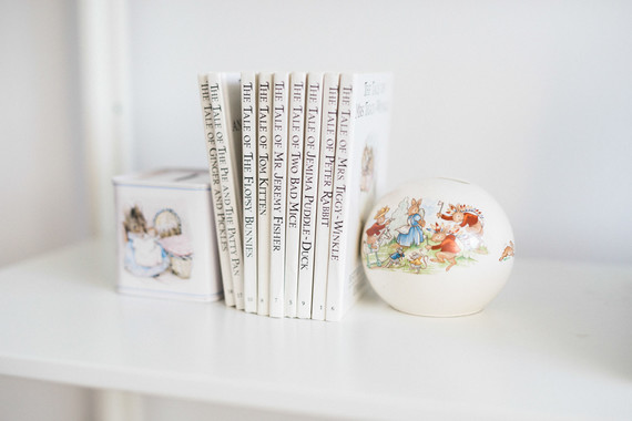 Modern wood and white nursery