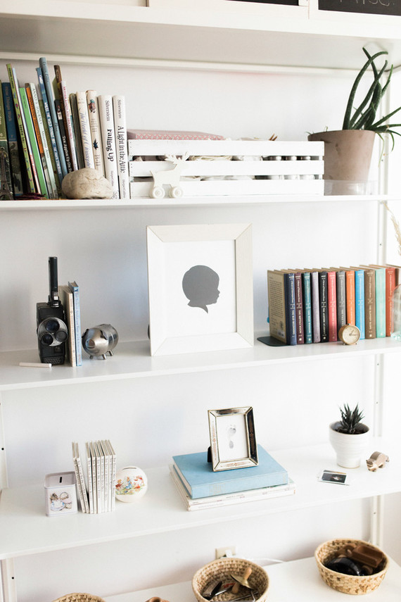 Modern wood and white nursery