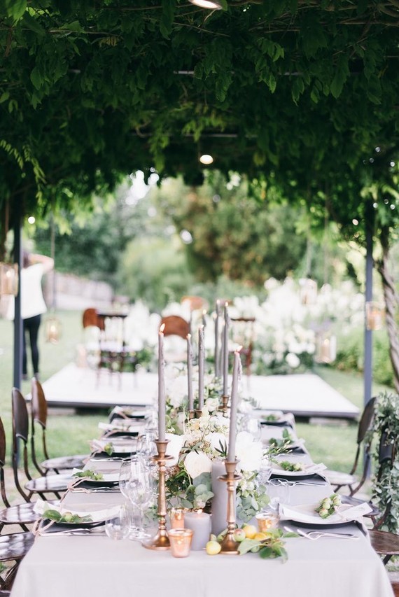 Grey tablescape