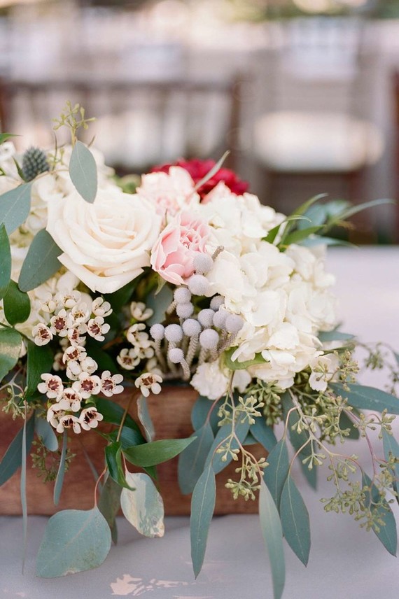 Rustic floral centerpiece