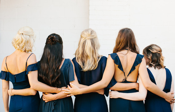 Navy bridesmaids