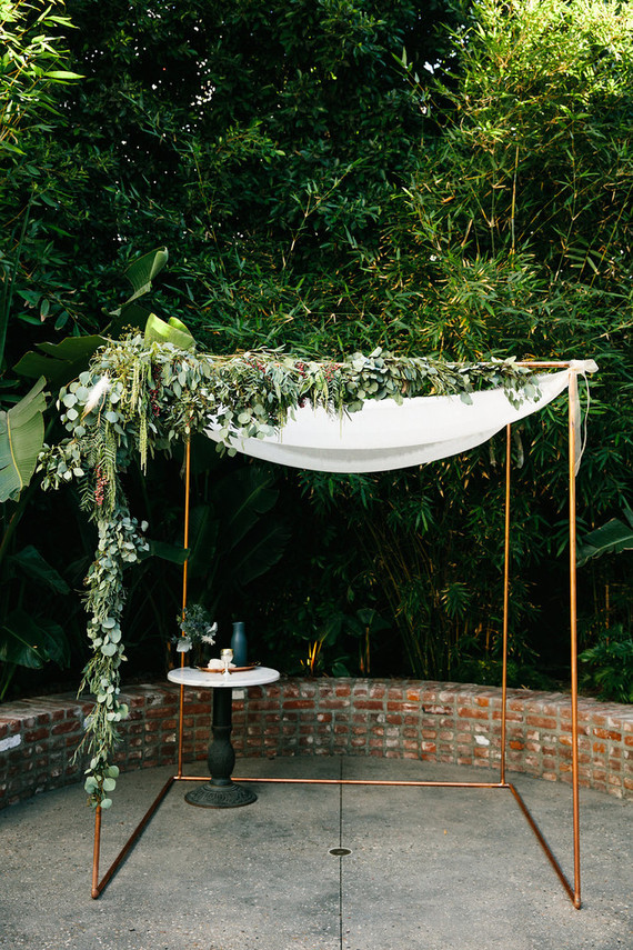 Copper chuppah
