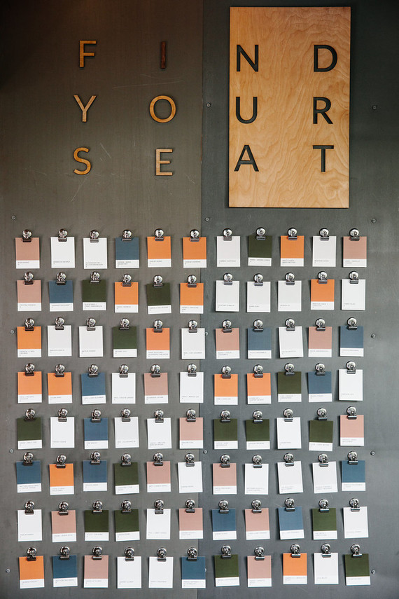 Modern seating chart