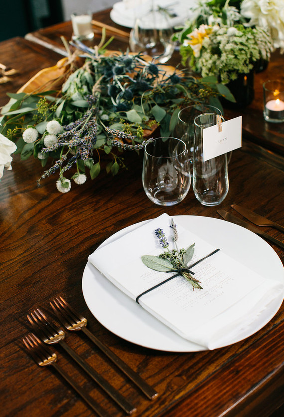 White place setting Inspiration