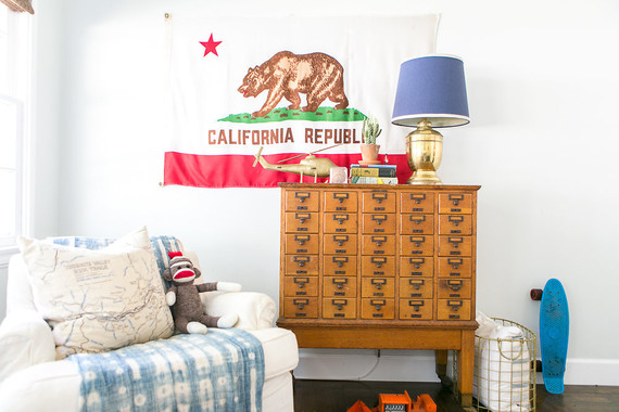 Modern vintage boy's nursery