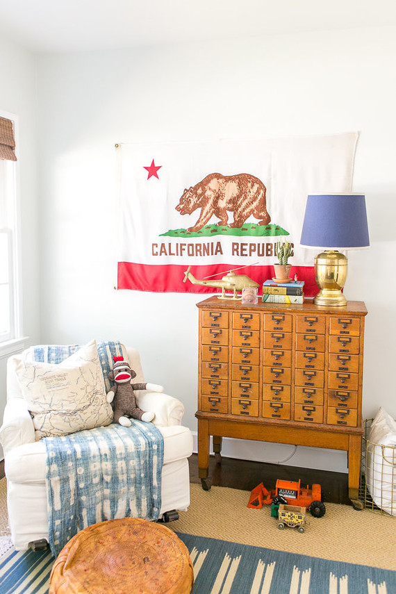 Modern vintage boy's nursery