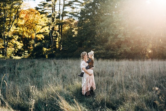 Rustic family maternity photos