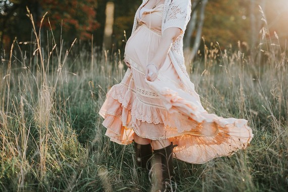 Rustic family maternity photos