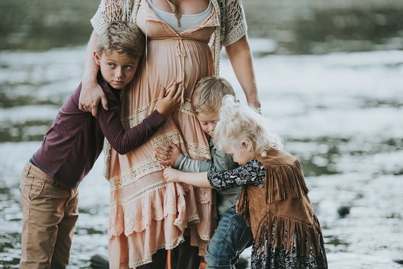 Rustic family maternity photos