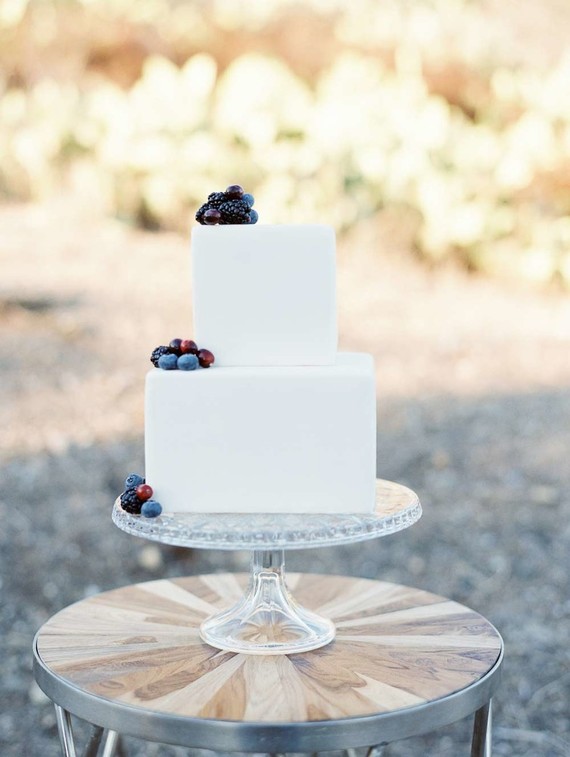Winter wedding cake