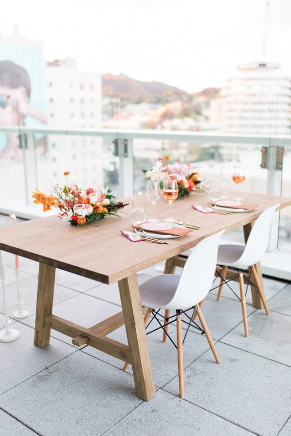 Modern wedding at W Hotel in Hollywood