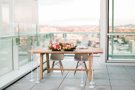 Modern wedding at W Hotel in Hollywood