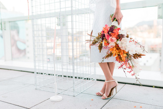 Colorful bridal bouquet