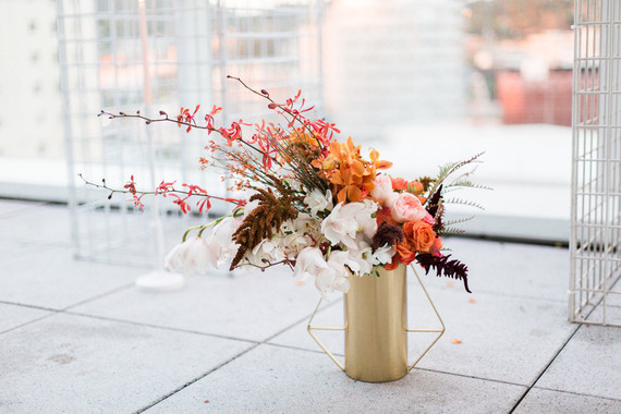 Tropical wedding flowers