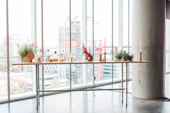 Wedding cocktail bar