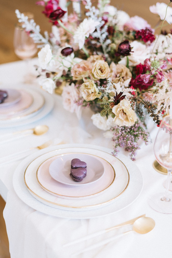 Valentine's Day place setting