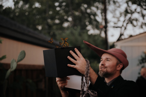 Budget friendly backyard Texas wedding