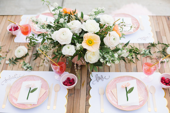 Floral valentine's day brunch for kids