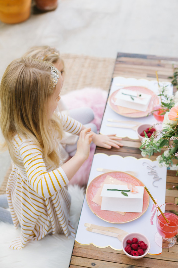 Floral valentine's day brunch for kids