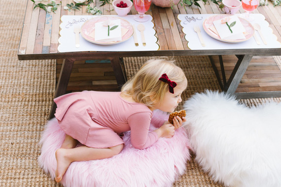 Floral valentine's day brunch for kids