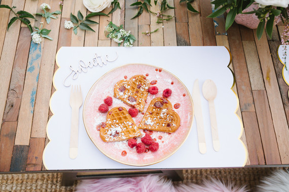 Heart waffles