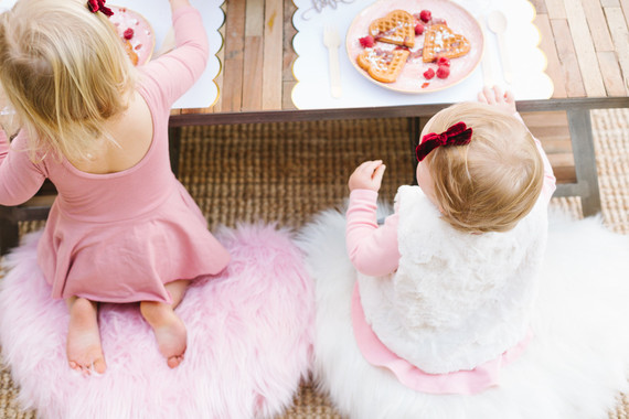 Floral valentine's day brunch for kids