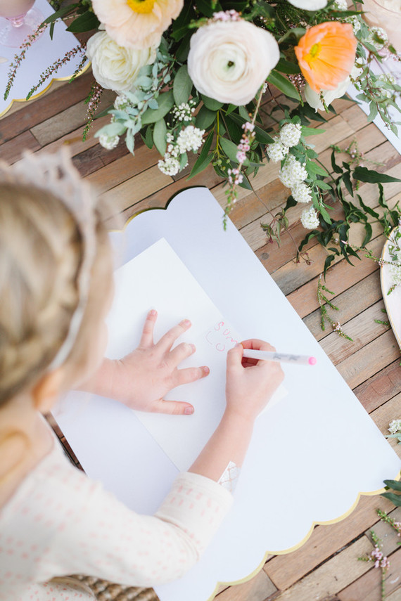 Floral valentine's day brunch for kids