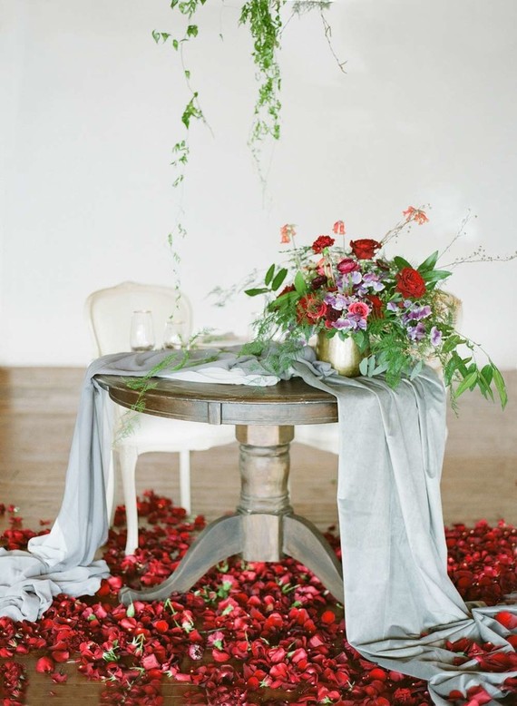 Valentine's Day wedding flowers