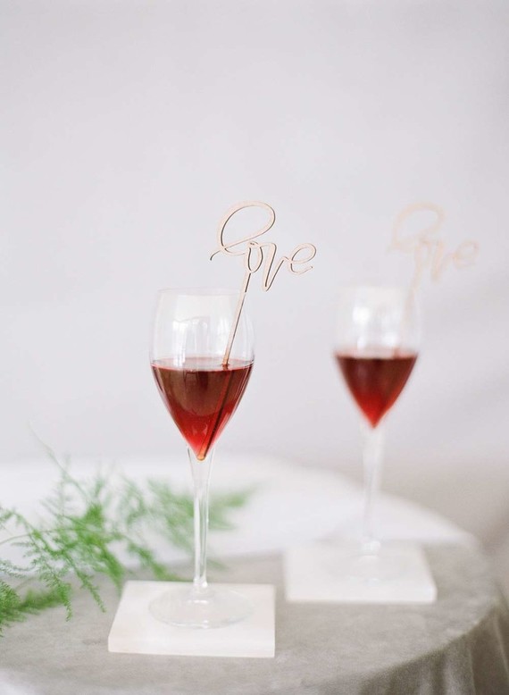 Romantic drink stirrers Inspiration