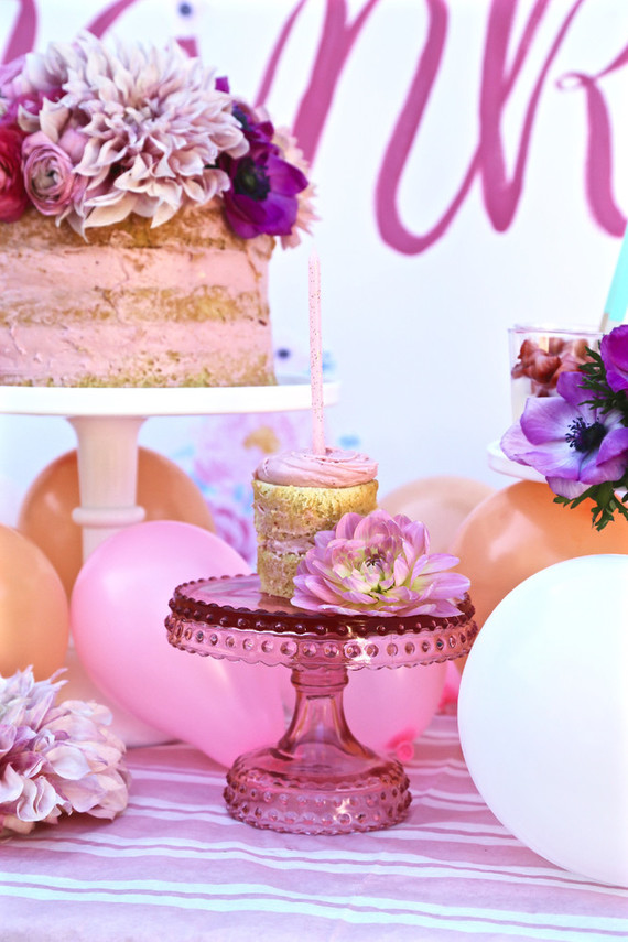 Puppies and posies purple birthday party