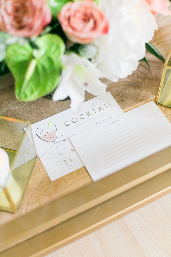 Cocktail menu