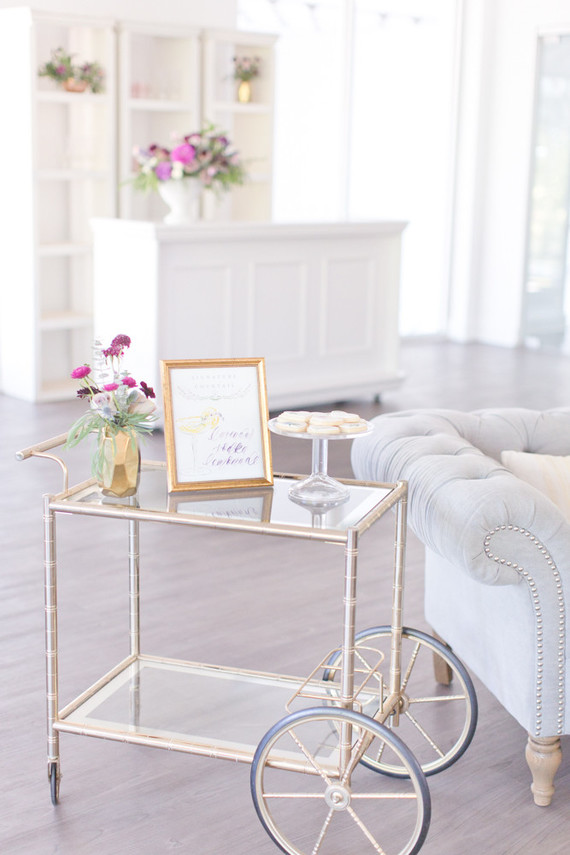 Gold bar cart