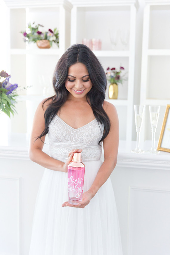 Rose gold cocktail shaker