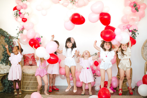 Little girls Valentine's party Inspiration
