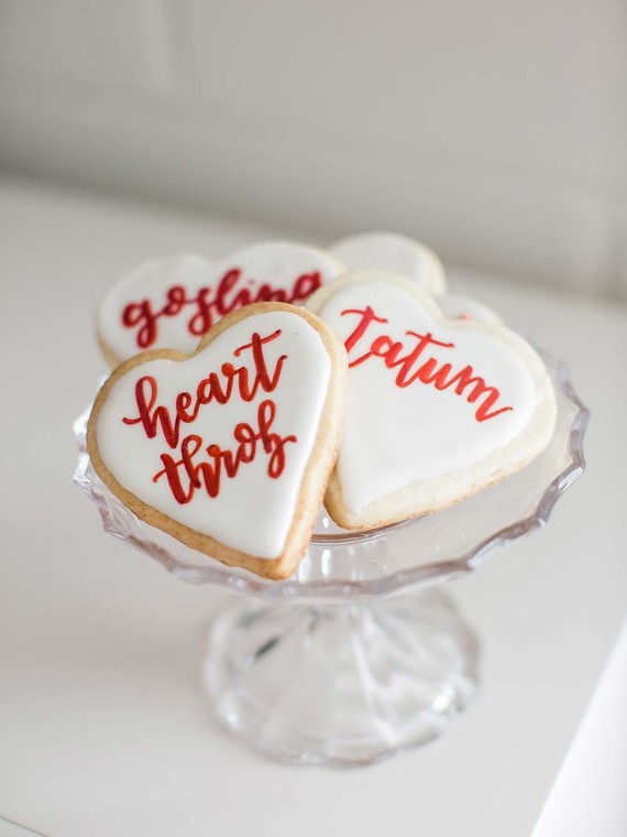 Valentine's Day heart cookies
