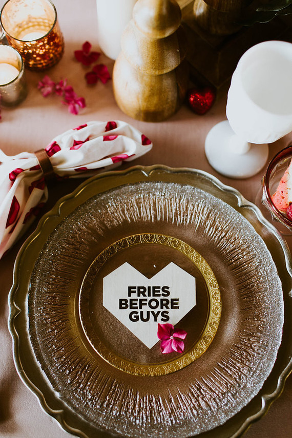 Fries before guys place setting