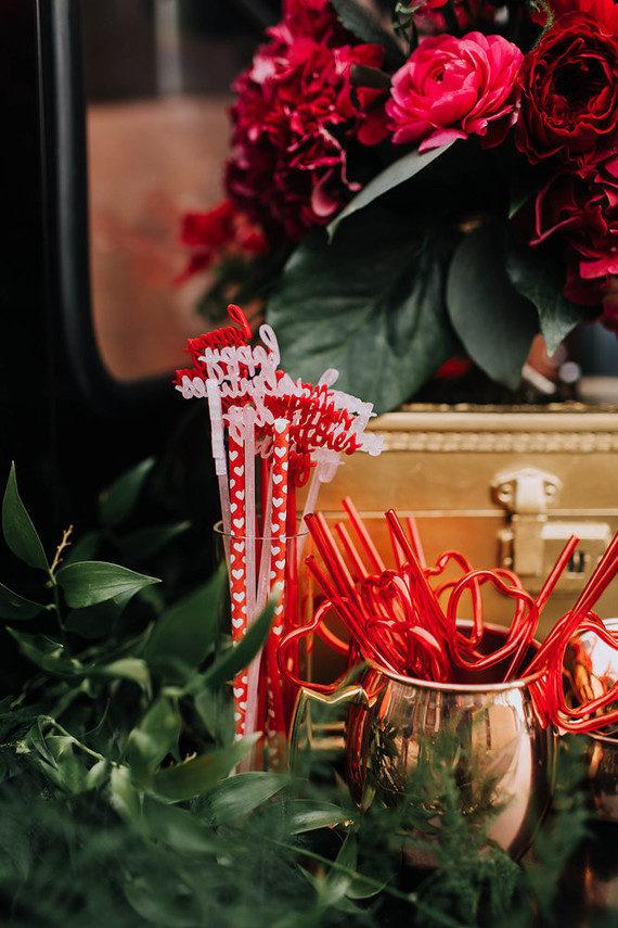 Valentine's drink stirrers