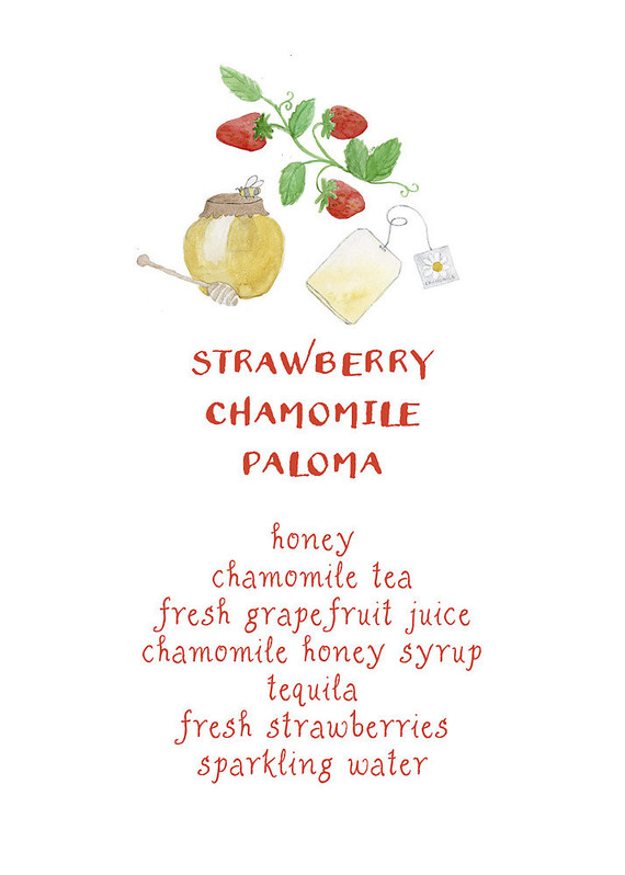 Valentine's Day cocktail menu