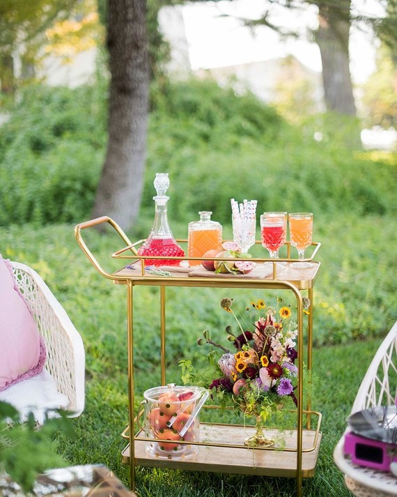 Vintage bar cart Inspiration