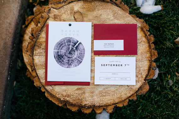 Fall wedding invitations