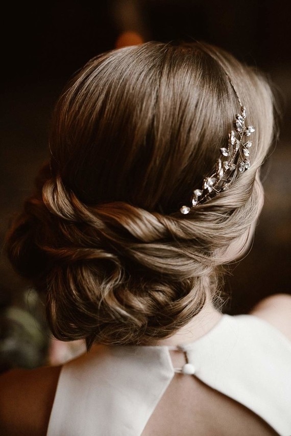Elegant bridal hairstyle