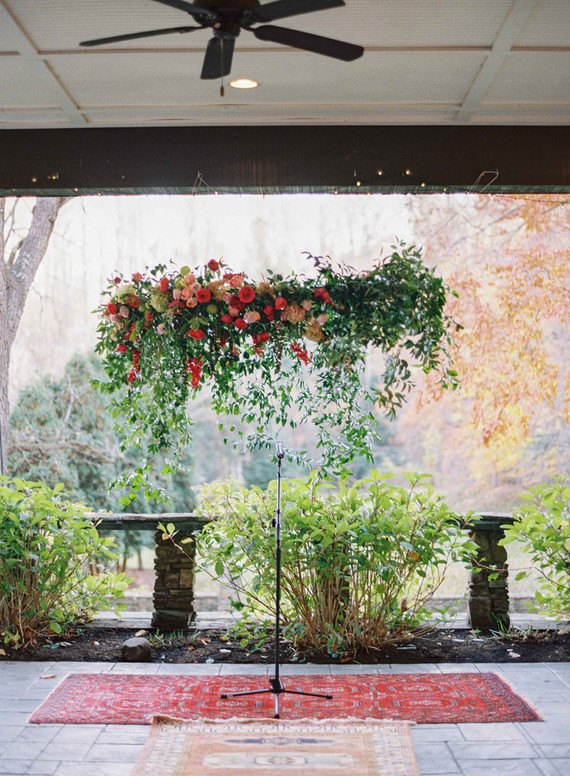 Floral altar