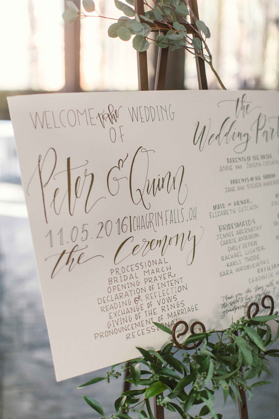 Wedding calligraphy