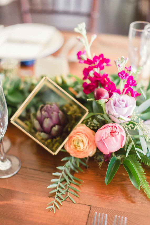 Jewel tone wedding flowers