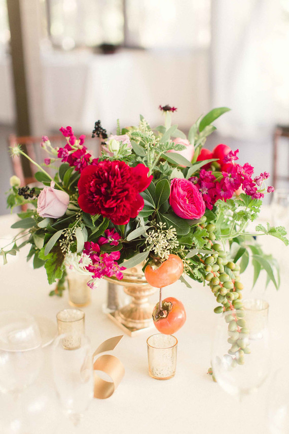 Red centerpiece