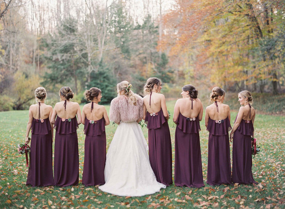 Plum bridesmaid dresses