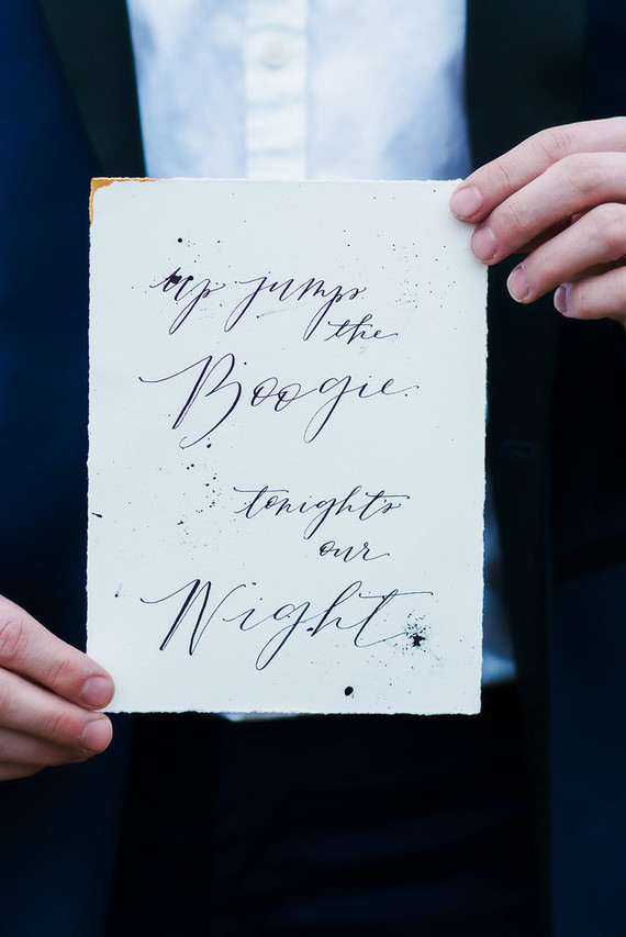 Wedding calligraphy