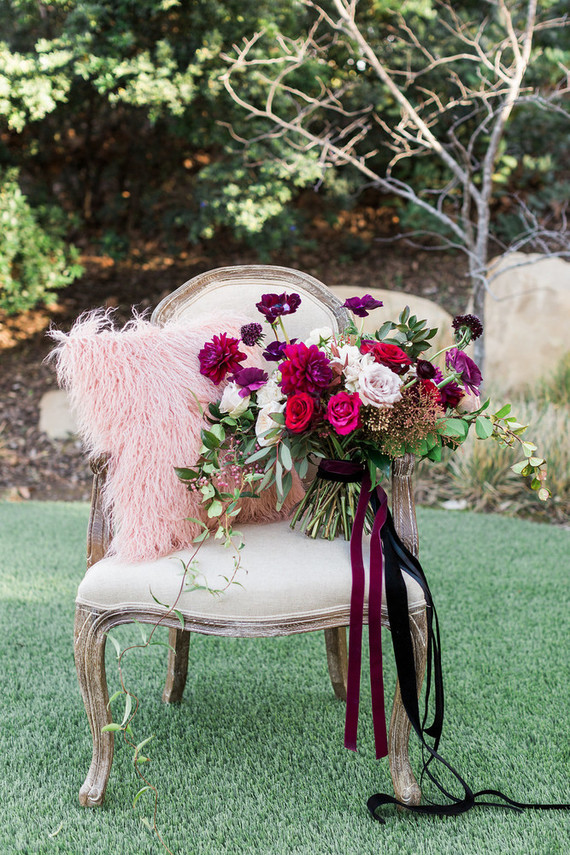 Marsala bridal bouquet
