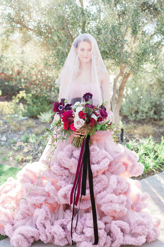 Romantic Valentine's inspired garden wedding inspiration Inspiration